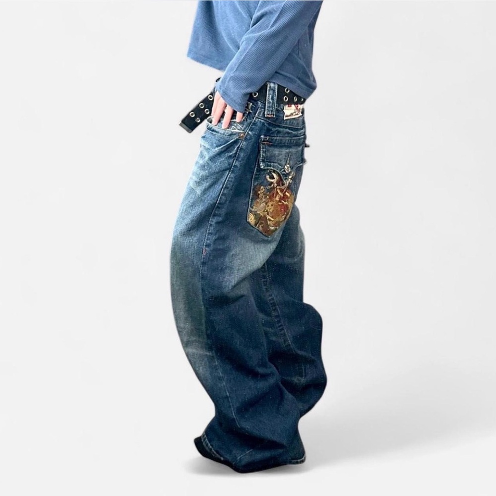 Vintage True Religion Jeans with Embroidery. Rare purchase